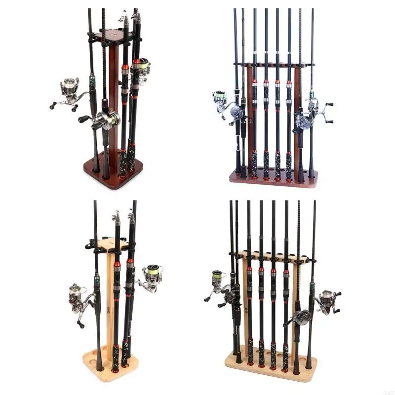 

Fishing Rod Rack Fishing Rod Racks for Garage Floor Stand Vertical Fishing Rod Storage Holder Fishing Gear Organizers