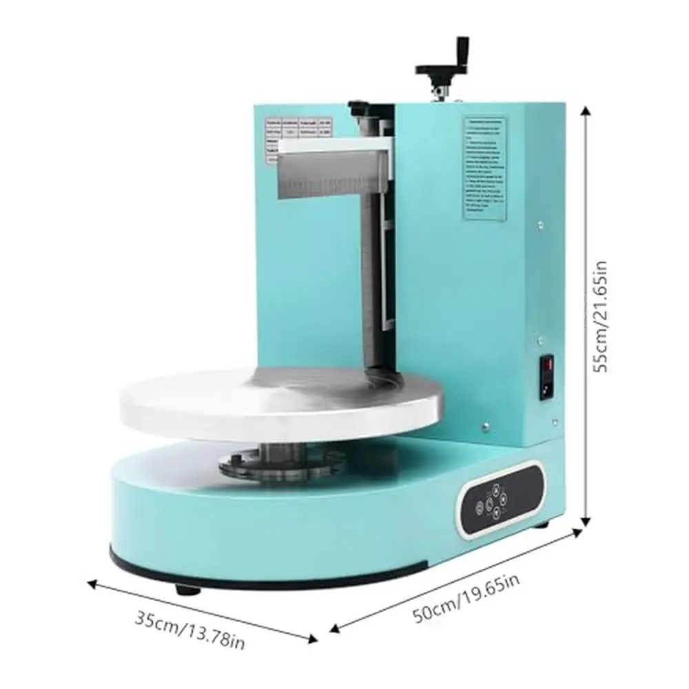 Машина для нанесения крема для торта, 4-12 дюймов, покрытие для крема с маслом, гладкая работа, регулируемая шпатель, высокоэффективный сенсорный экран