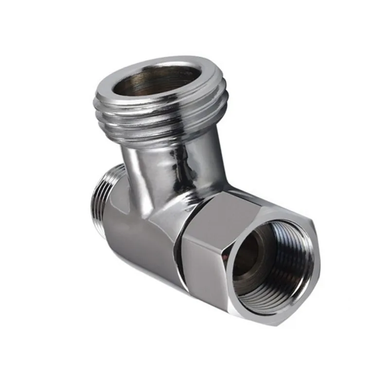 

EYFL-T-Adaptable Valve-Dual Outlet Water Diverter- For Kitchen Plumbing, Fits 3/8"& 1/2" Pipes