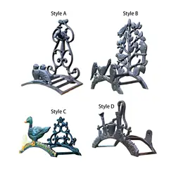 Garden Hose Holder Hose Stand Cast Iron Heavy Duty Water Hose Hanger for Outdoor