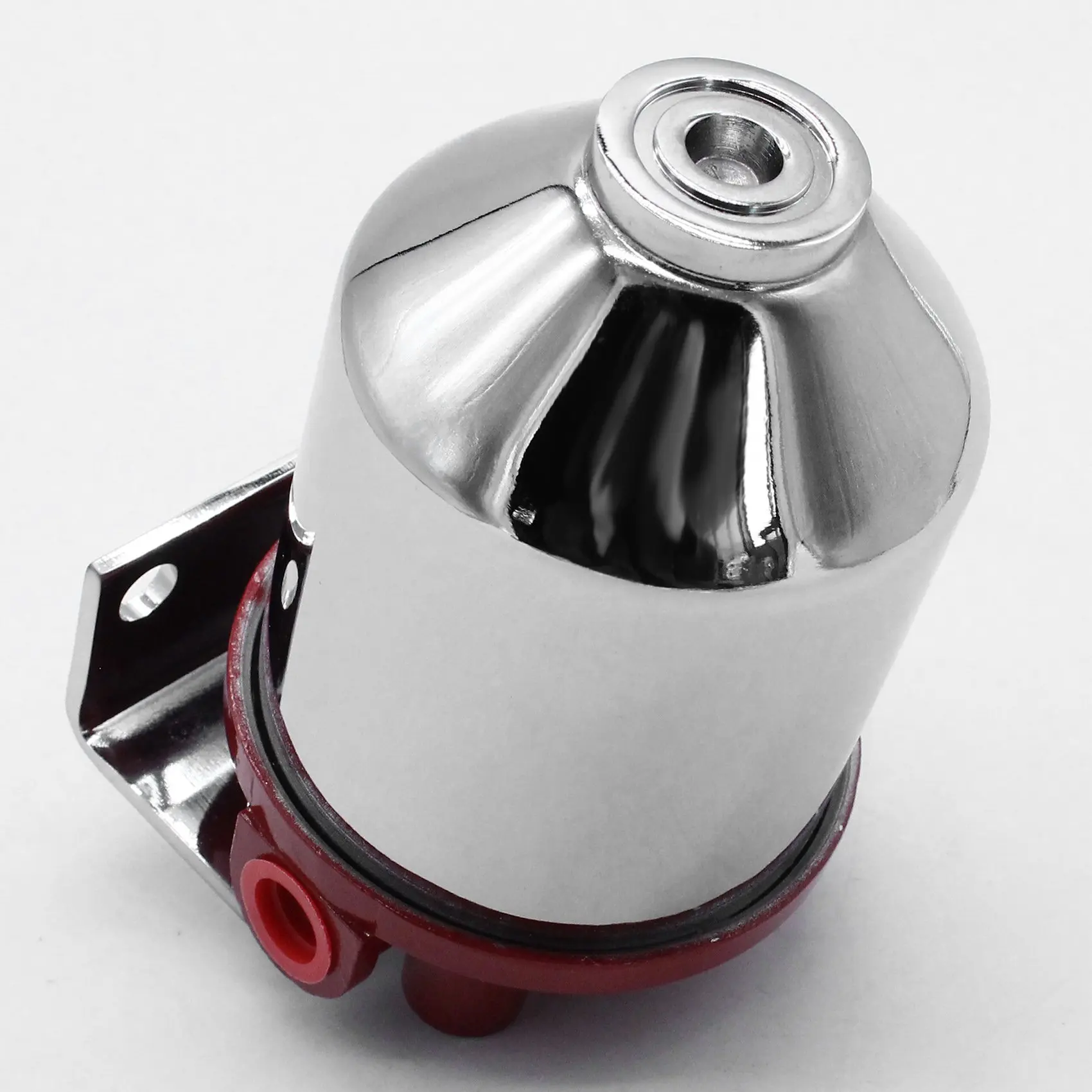 Estrutura grande do filtro de combustível da vasilha inline 3/8 NPT entrada saída corrida 10 mícrons