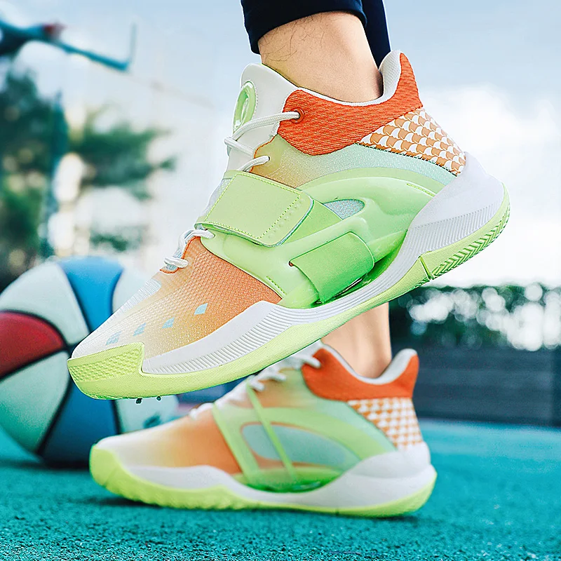 New Summer2025Basketball Shoes Couple Style Splash5Glow-in-the-Dark Basketball Shoes with Rubber Soles Ringing