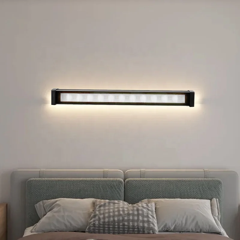 

Long Strip RGB Wall Light Modern Simple Living Room Sofa Background Wall Light LED Office Reading Bedside Lamp