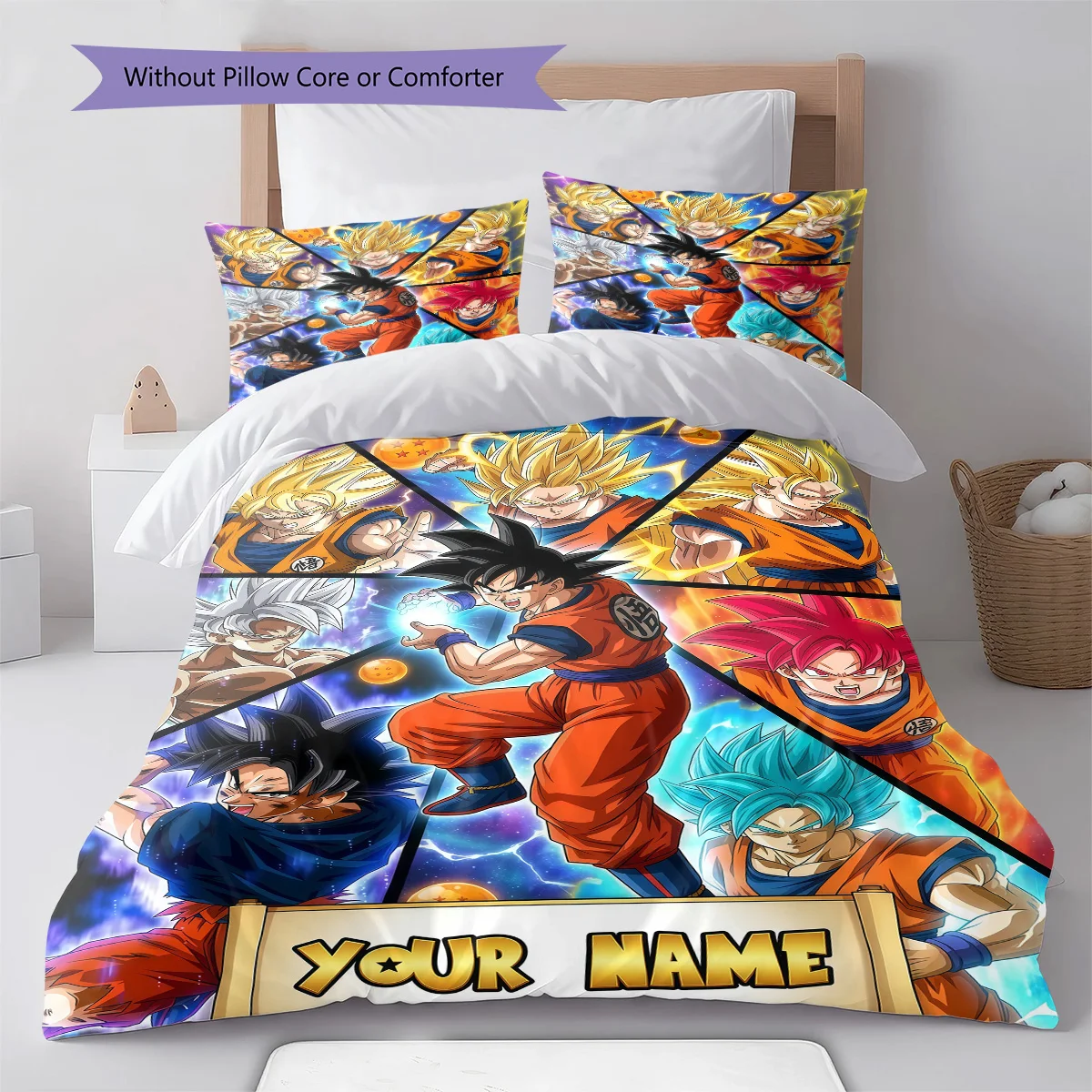 Custom Dragon Ball Abstract Art Duvet Cover Creative Pattern Durable Fabric Bedroom Interior Home Decor -QJY