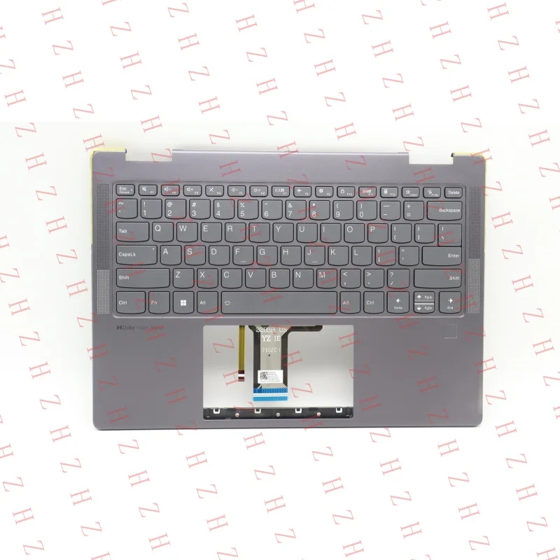 P+ Handauflage mit Tastatur Fingerprint for Lenovo Yoga 7 14IRL8 2023 5CB1L40794