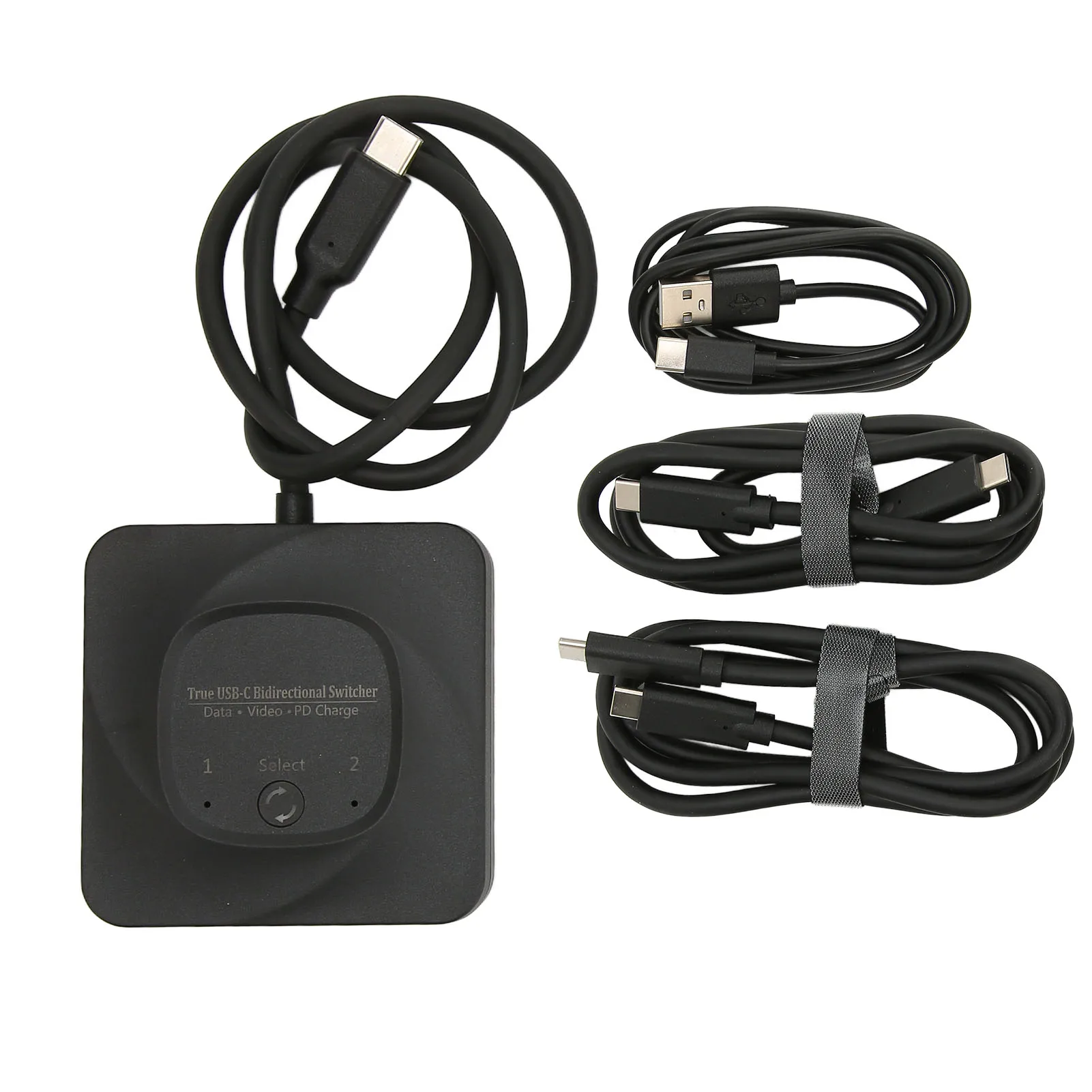 

HD USB Switcher 8K 60Hz USB C Switcher Fast Charging Fast 2 in 1 Output with Power Indicator for Computers