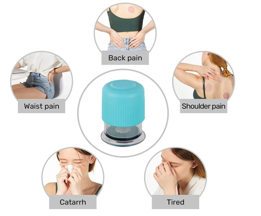 Macaron Color 4 Sizes 12 Pack Facial Lift Neck Body Back Kit Cellulite Removal Premium Negative Pressure Cupping Device