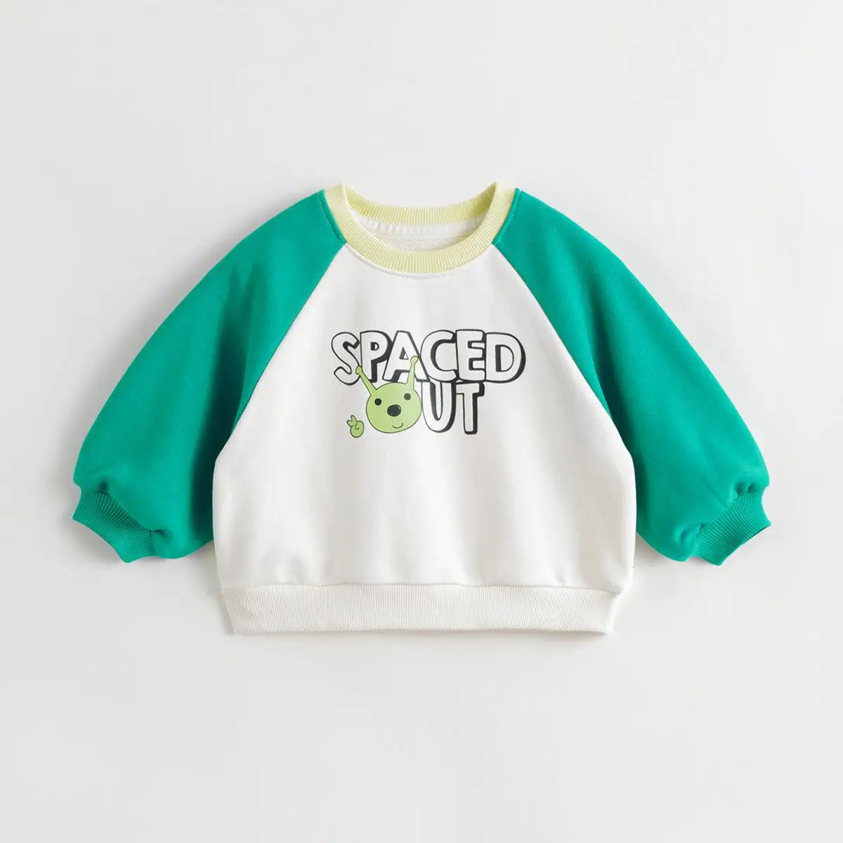 

MARC&JANIE Baby Boys Alien Graffiti Contrasting Color Loose Sports Sweatshirt for Autumn 231202