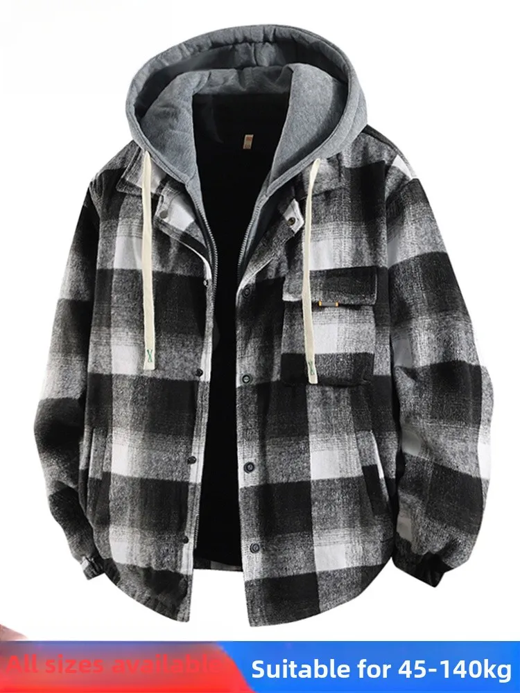 

Мужская толстовка в американском ретро-стиле с клетчатым принтом, весенне-осенняя, повседневная, брендовая, с эффектом двухслойности, свободного кроя, не требующая глажки...