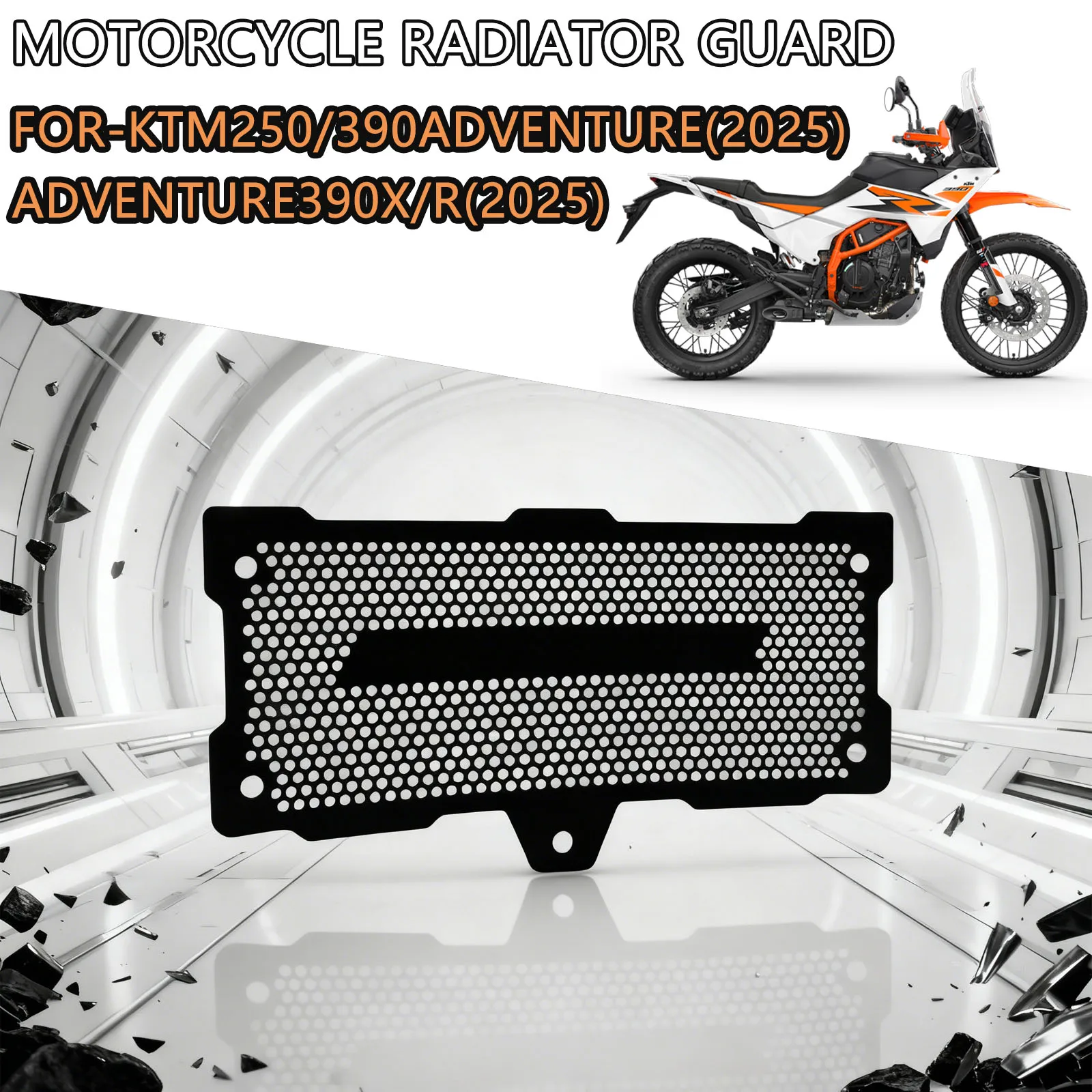 

Для KTM250 390 ADVENTURE 2025 мотоциклетная решетка радиатора, защитная решетка ADVENTURE 390X R 2025, защитная сетка радиатора