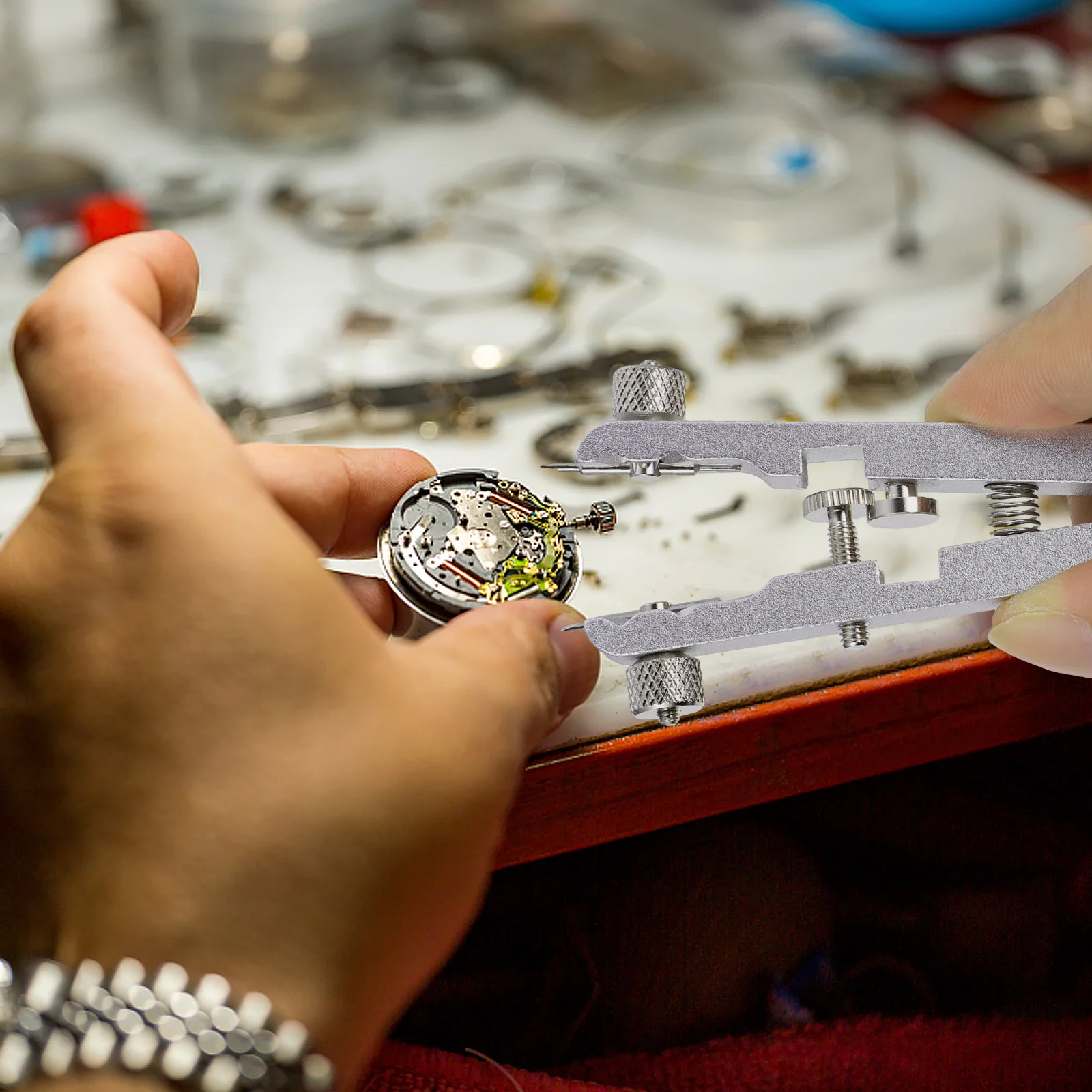 

1Set Long Service Removal Kit V Type Plier Spring Bar Tool for Watch Band and Pin Adjustment Spring Bar Plier Tool