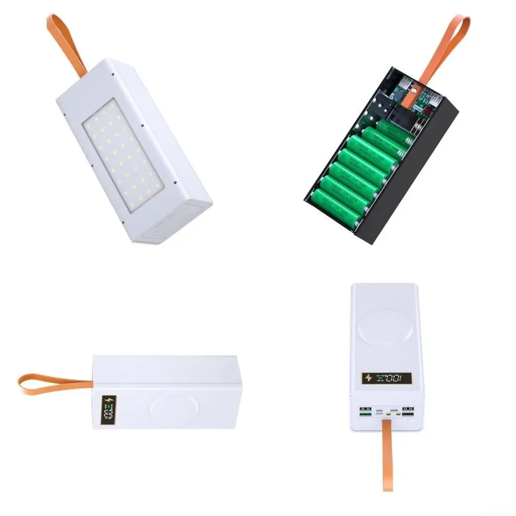 

B03F Чехол для быстрой зарядки Box для аккумуляторов 18650 Съемный внешний корпус