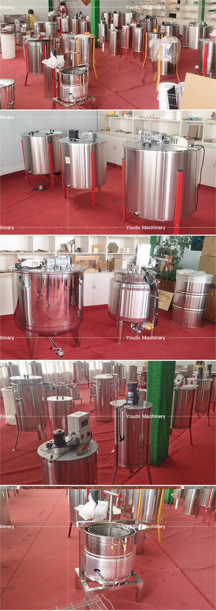 Shaking Machine for Bee Keeping PlantElectric  2-72  Frames  Honey Extractor Machine Beeswax Shake