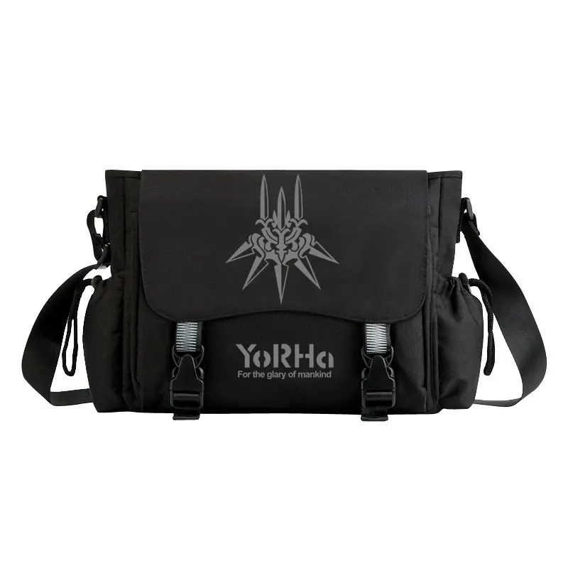 Imagem -04 - Yorha Cosplay Oxford Bolsa de Ombro Bolsa de Estudante Anime Messenger Bolsa Casual Zipper Laptop Bolsa No. tipo b Moda