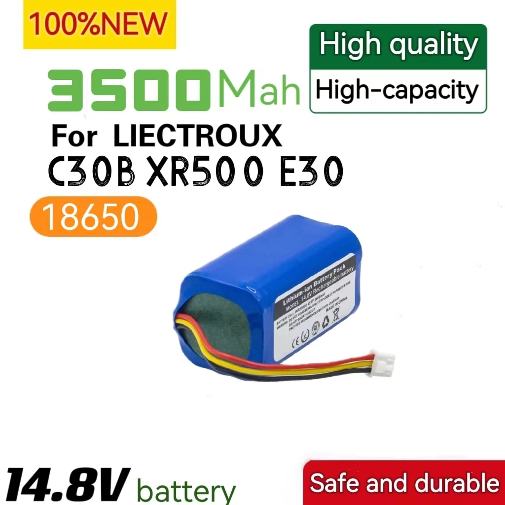 

18650 li-ion battery 14.8v battery pack For LIECTROUX C30B XR500 E30 Robot Vacuum Cleaner battery 3500mah