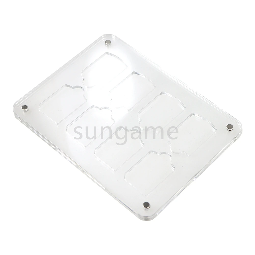 5pcs Transparent Game Card Case for PSV 1000 2000 Universal Protective Shockproof Acrylic Games Storage Box Holder