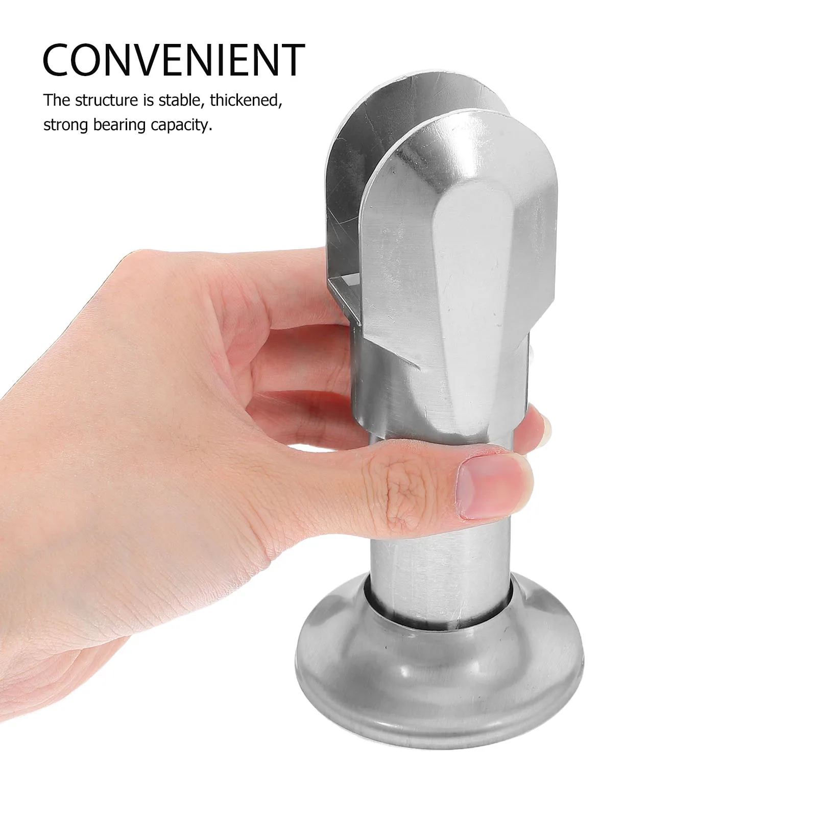 

4 Pcs Stainless Steel Partition Feet Thickened Durable Restroom Support Hardware Bathroom Shower Supplies Long Service Life Anti