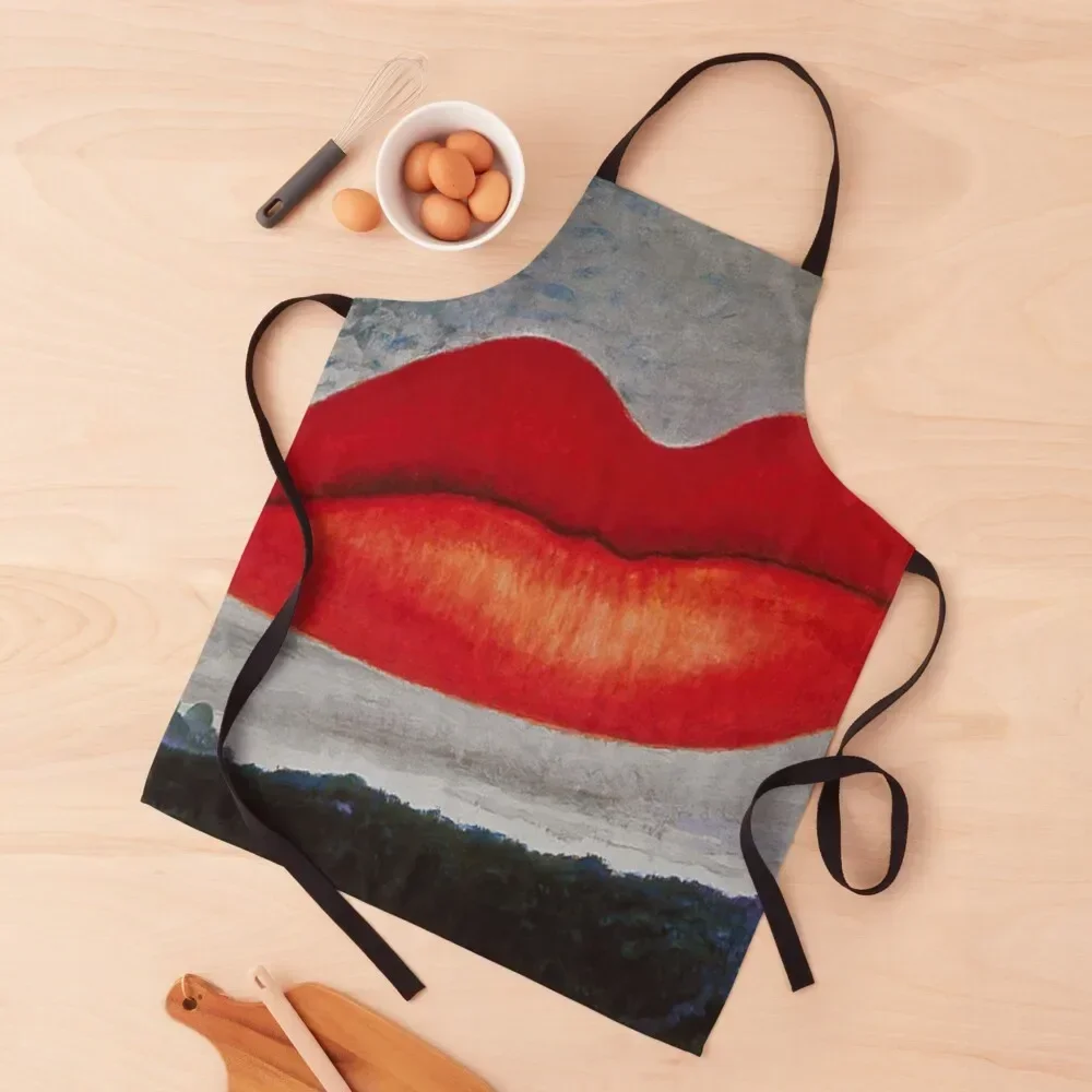 

man red lips Apron professional hairdressing chefs Kitchen Man Things For The Kitchen Apron