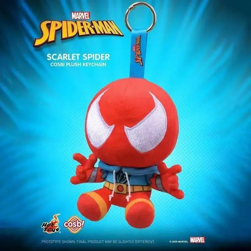 HotToys Marvel Spider-Man قلادة Avengers من القطيفة على ظهره قلادة قطيفة ساحرة لبطل الفيلم هدية للأطفال