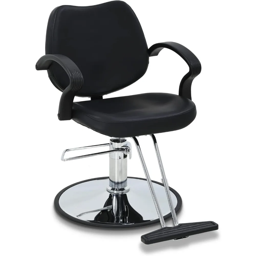 Salon Chair Barber Chairs Styling Chair Hydraulic Heavy Duty Leather Swivel Classic Hair Salon Chairs Shampoo Tattoo Spa Beauty