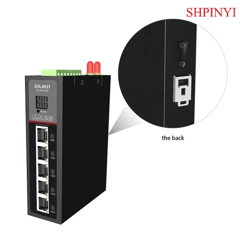 MQTT التحكم عن بعد JSON تنسيق الحصول على البيانات بوابة IOT مع منافذ LAN WAN 4G جهاز التوجيه الصناعي