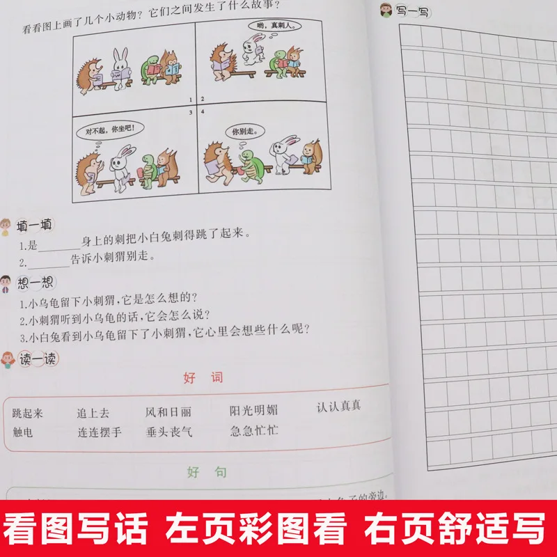 3rd Grade Synchronous Composition, Chinese Language Training Special Book Workbook, People's Education Press