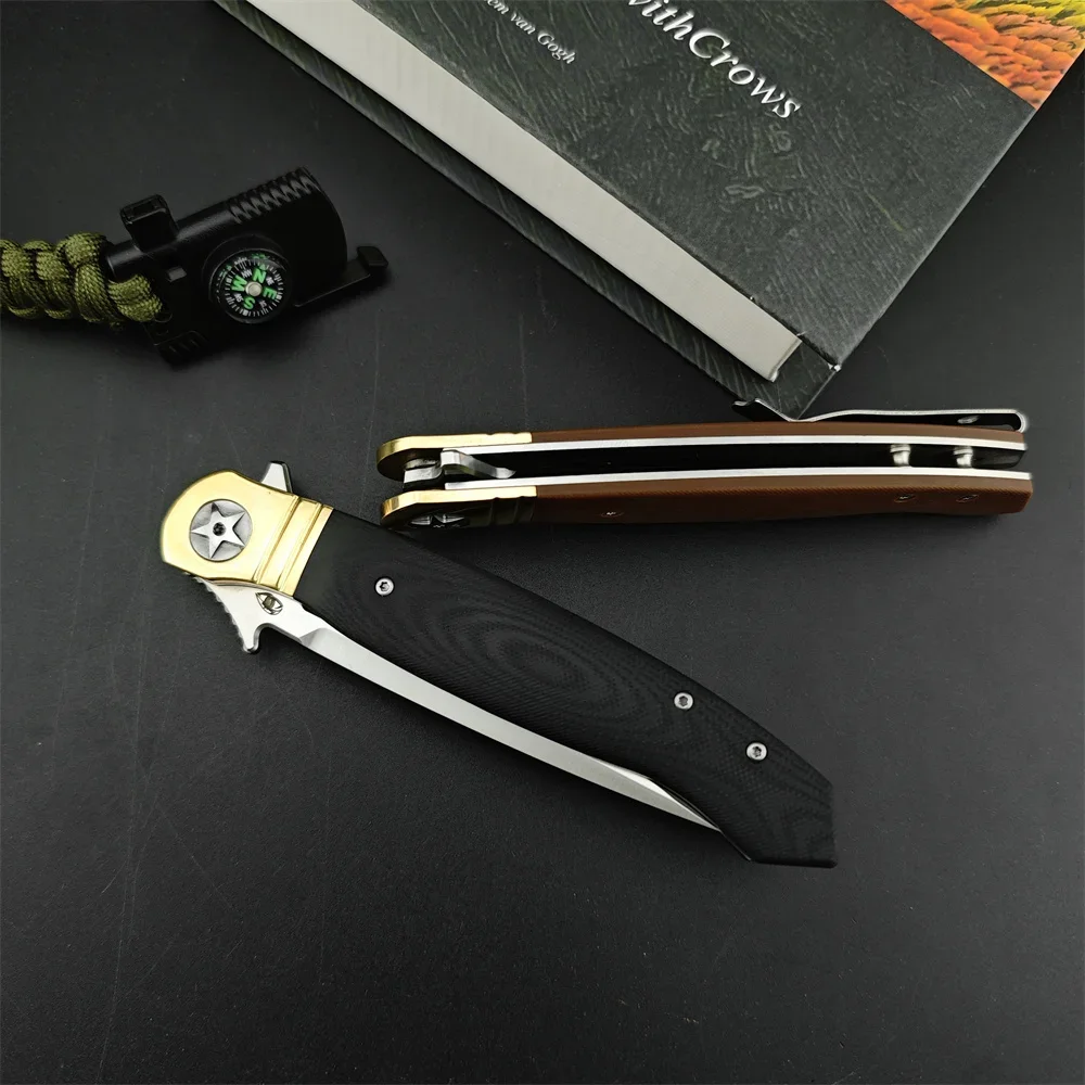 NEW Russian Reptilian Safety Pocket Folding Knife 440c Blade G10 Handles Outdoor Utility Camping Hunting EDC Tools