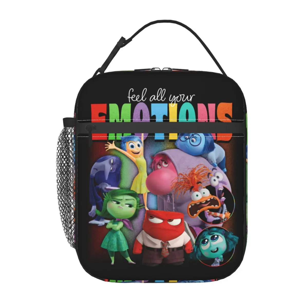 Custom Inside Out Feel Emotions Insulated Lunch Bag for Outdoor Picnic Leakproof Thermal Cooler Lunch Box Women Kids