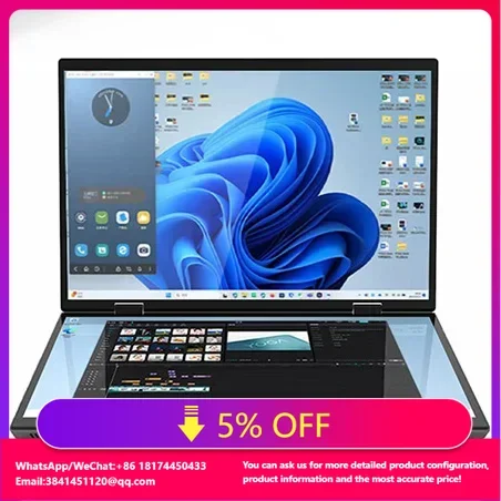 

Yoga 10.5 Inch Dual Screen Laptop Windows PC 16GB 512GB SSD Touch Screen Tablet