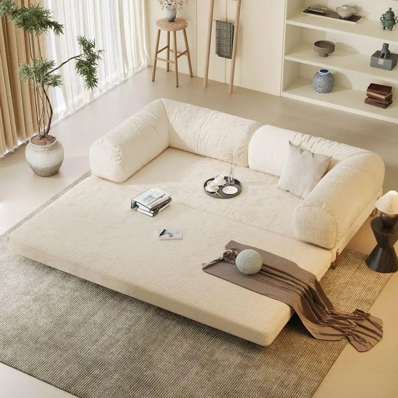 Toast sofa bed, folding dual-purpose, small apartment, multi-function, pull-out and retractable, double sofa