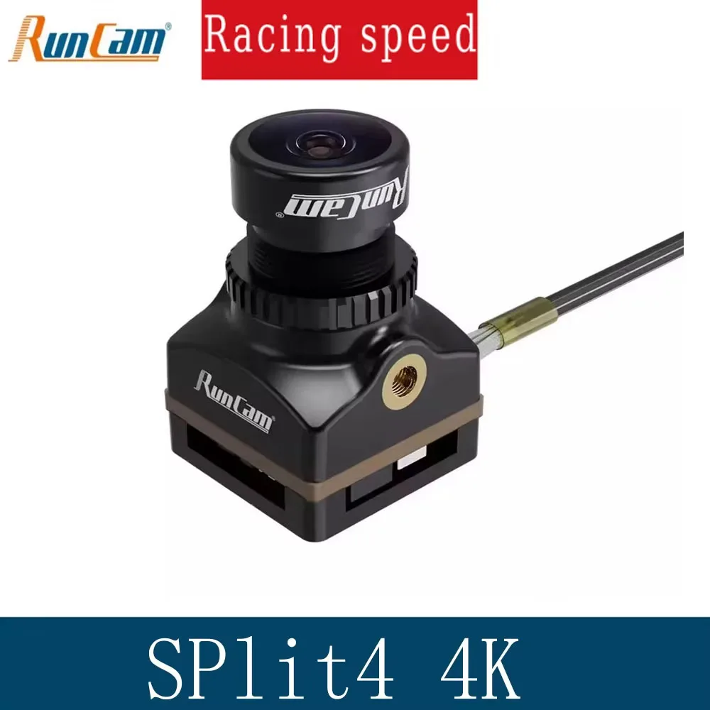 RunCam Split 4: 4K FPV Marvel for RC Racing. 140° FOV, Low Latency, DC 5 - 20V, Nano HD, 16:9/4:3 for Unmatched Drone Shots