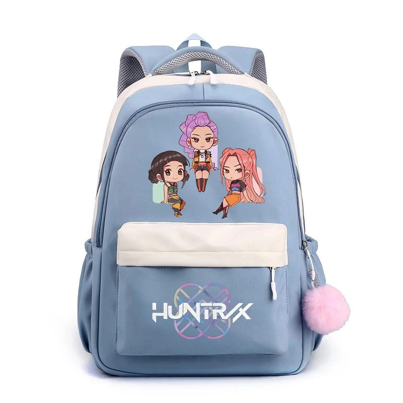 KPop Demon Hunters School Bags for Children Cute Cartoon Casual Students Rucksack Large Capacity Girls Backpack Women Backpack
