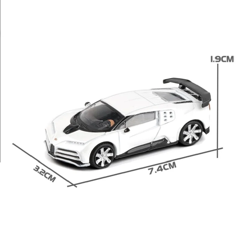 JKM 1:64 Buga-tti Centodie-ci Series modello di simulazione in lega di auto