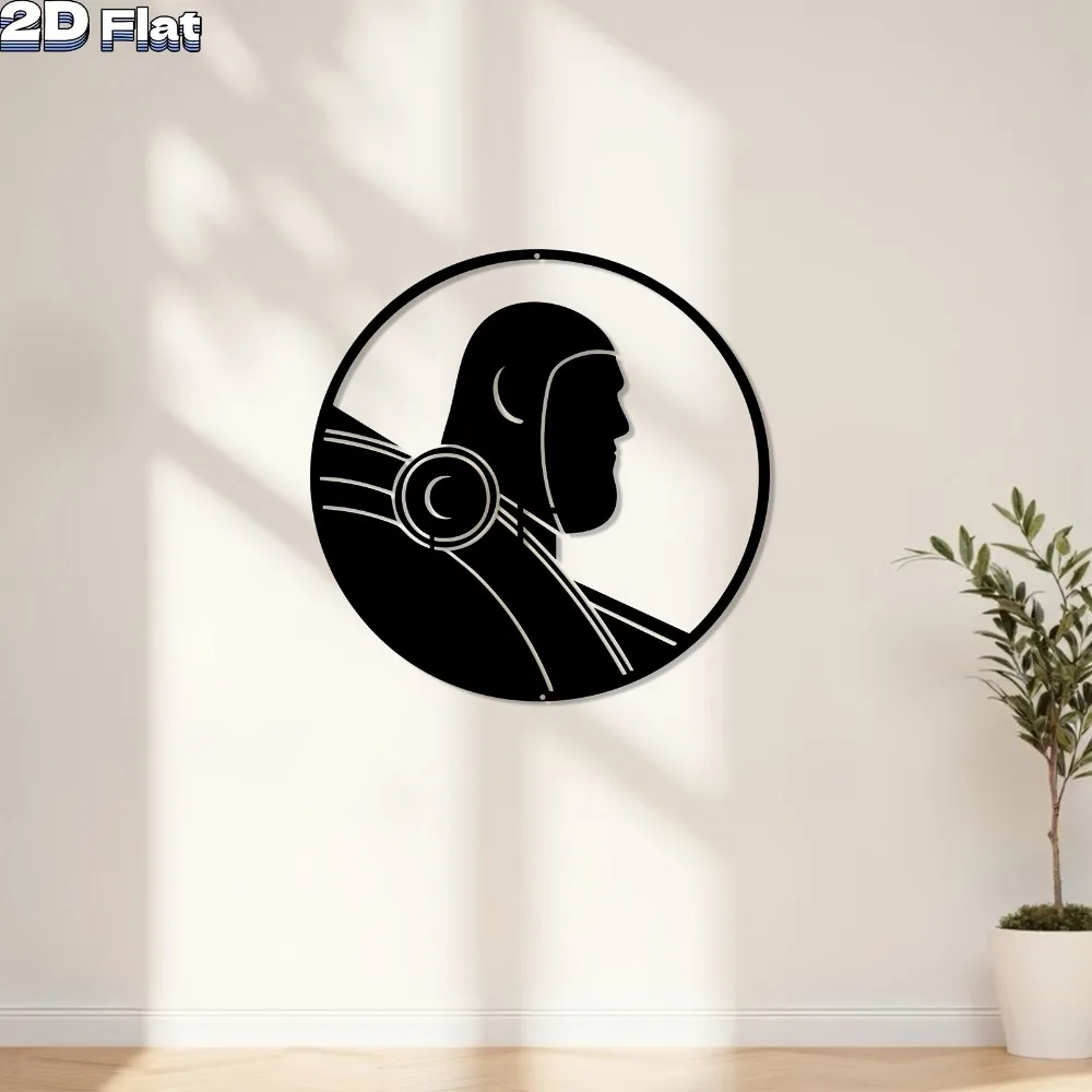 Tech Office Wall - Moderne robot aluminium wanddecoratie weerbestendig roestvrij