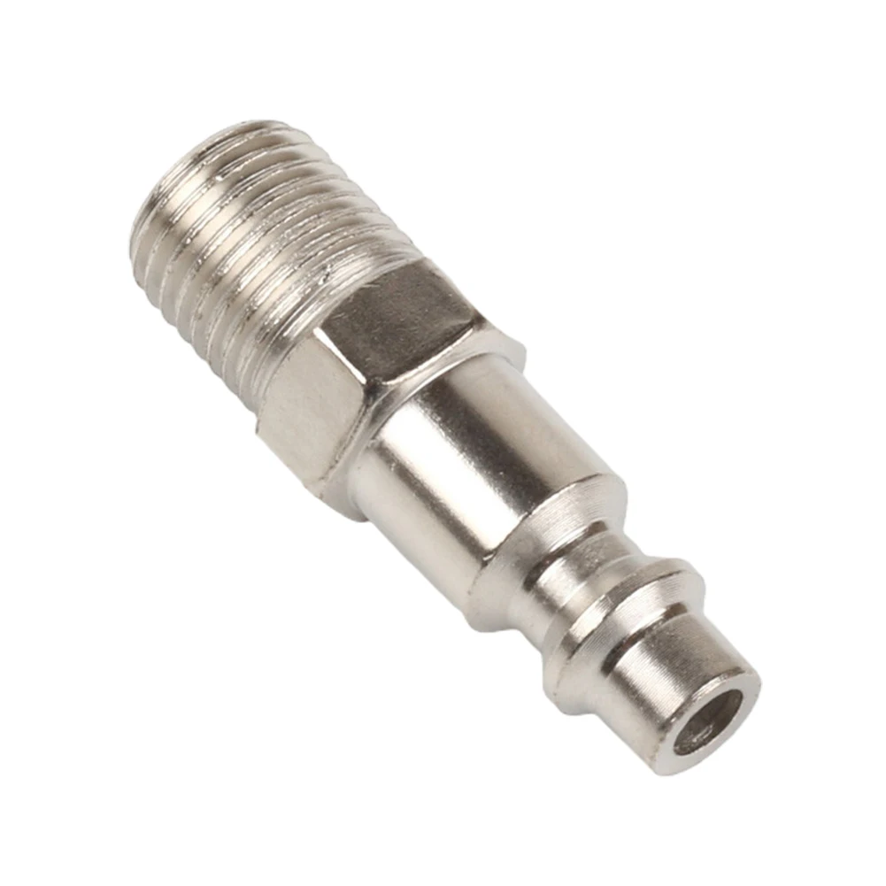 Male Thread Plug Adapter Air Hose Fittings NPT 1/4 INCH Coupler Connector Fitting 1/4in Male Compressor Home Improvement Hardwar