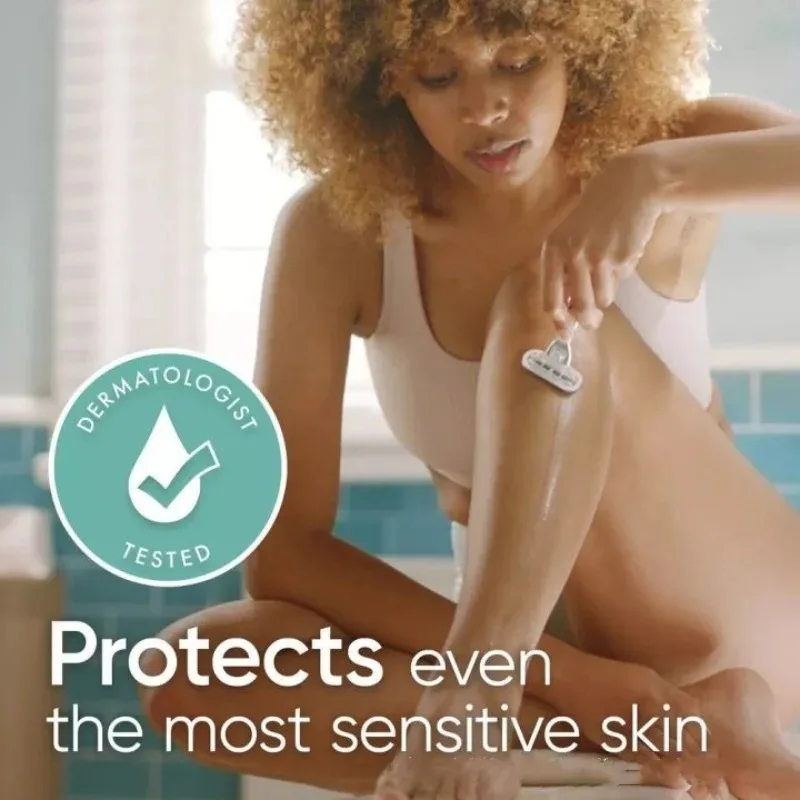 CC012-Women's 3-layer safety razor blade for facial/leg/armpit/bikini line beauty hair removal shaver compatible razor