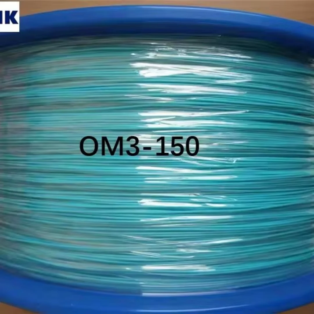 fiber optic cable Tighted 0.9mm OM3-150 Multimode aqua color for fiber pigtails ftth optical fibre wire 2.5km/roll ELINK 2500mtr