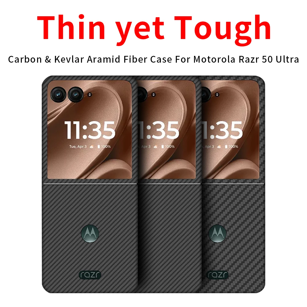 

Чехлы для Motorola Razr 50 Ultra из арамидного волокна, кевларовой ткани, тонкие, жесткие, черные, ультратонкие, легкие, красные, 600D, 1500D, премиум-класса.