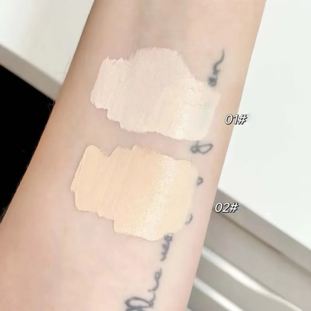 Hellweißer, feuchtigkeitsspendender, flüssiger Concealer, vollständige Abdeckung der Poren, Ölkontrolle, Gesichts-Make-up, Kosmetik, langlebig