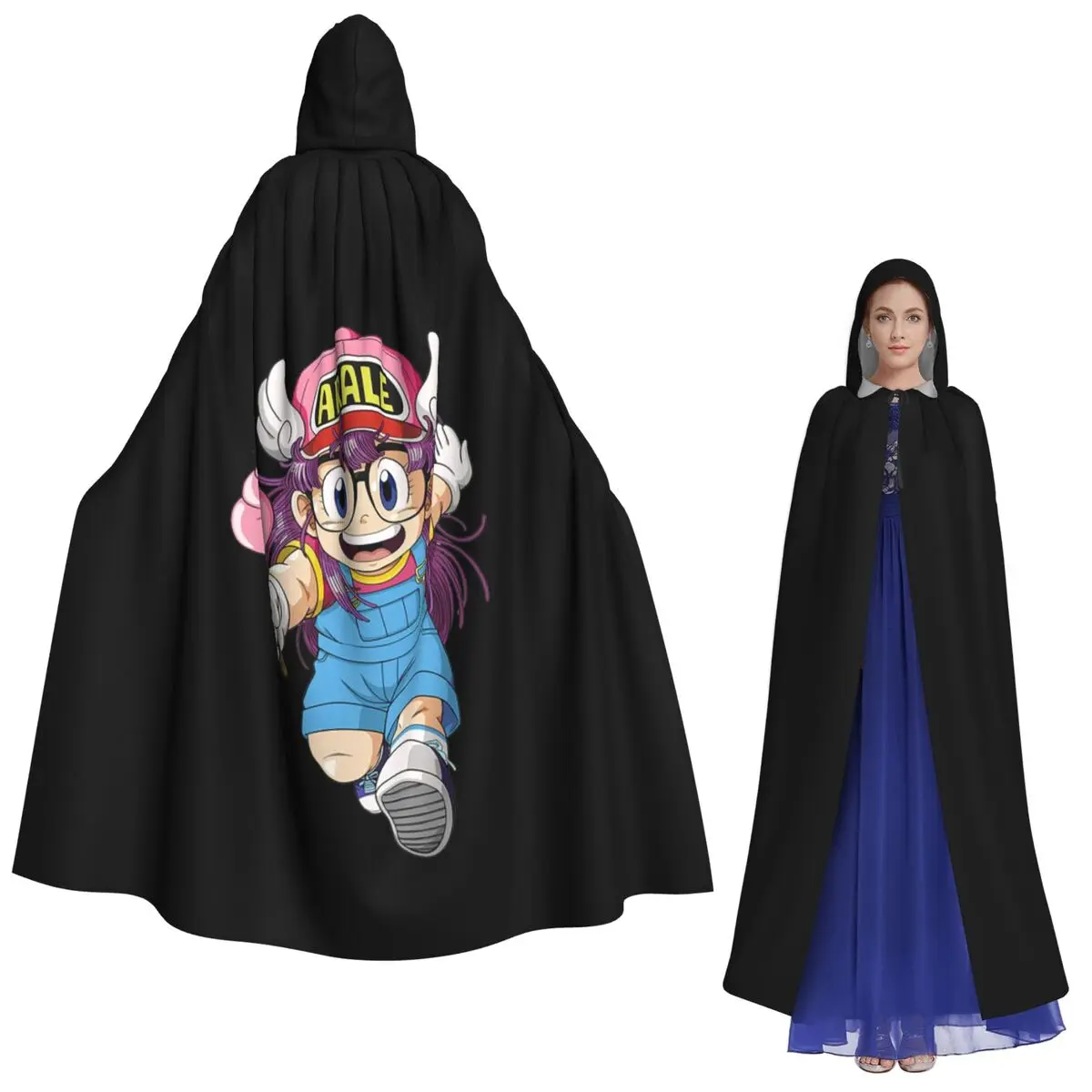 

ARALE Long Hooded Cloak Witch Medieval Costume Cosplay Cape HalloweenCoat Adult Unisex