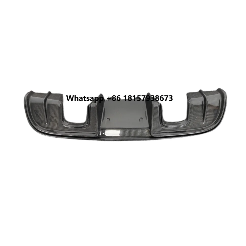 

For 17-19 Porsche Cayman Boxster 718 GT Style Carbon Fiber Rear Bumper Lip Rear Diffuser Body Kit