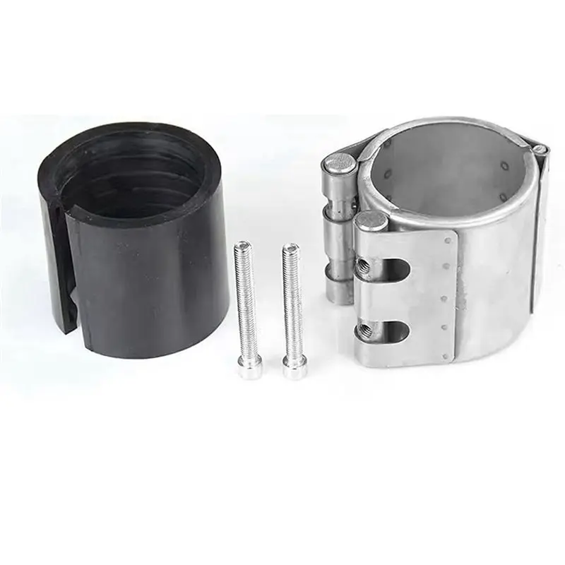 2X Pipe Leak Seal Repairer, Metal Pipe Emergency Pipe Repair Kit, Stainless Steel Pipe Repairer (60Mm-65Mm/2.5 Inches)-B51B