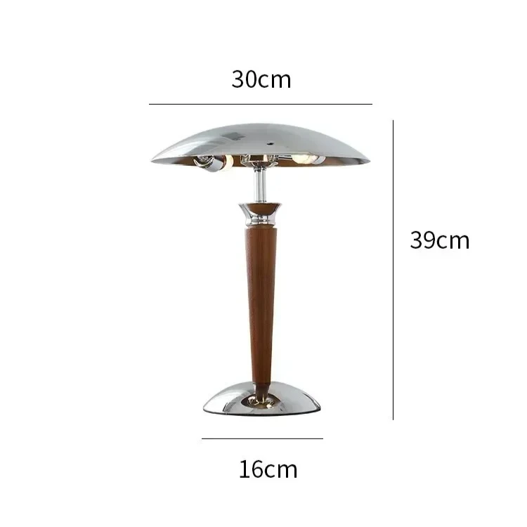 SHIYAN Desk Lamp Medieval Home Decoration Wood /iron Hotel Lights Nostalgic High-end Office Desk E14 Bulb Lamps