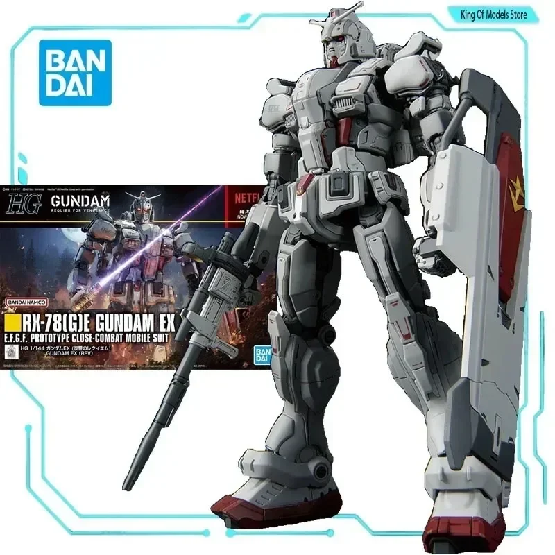 Bandai Original Model Kit HG GUNDAM 1/144 Requiem for Vengeance ZAKU EX Anime Action Figure Assembly Model Toy for Boys