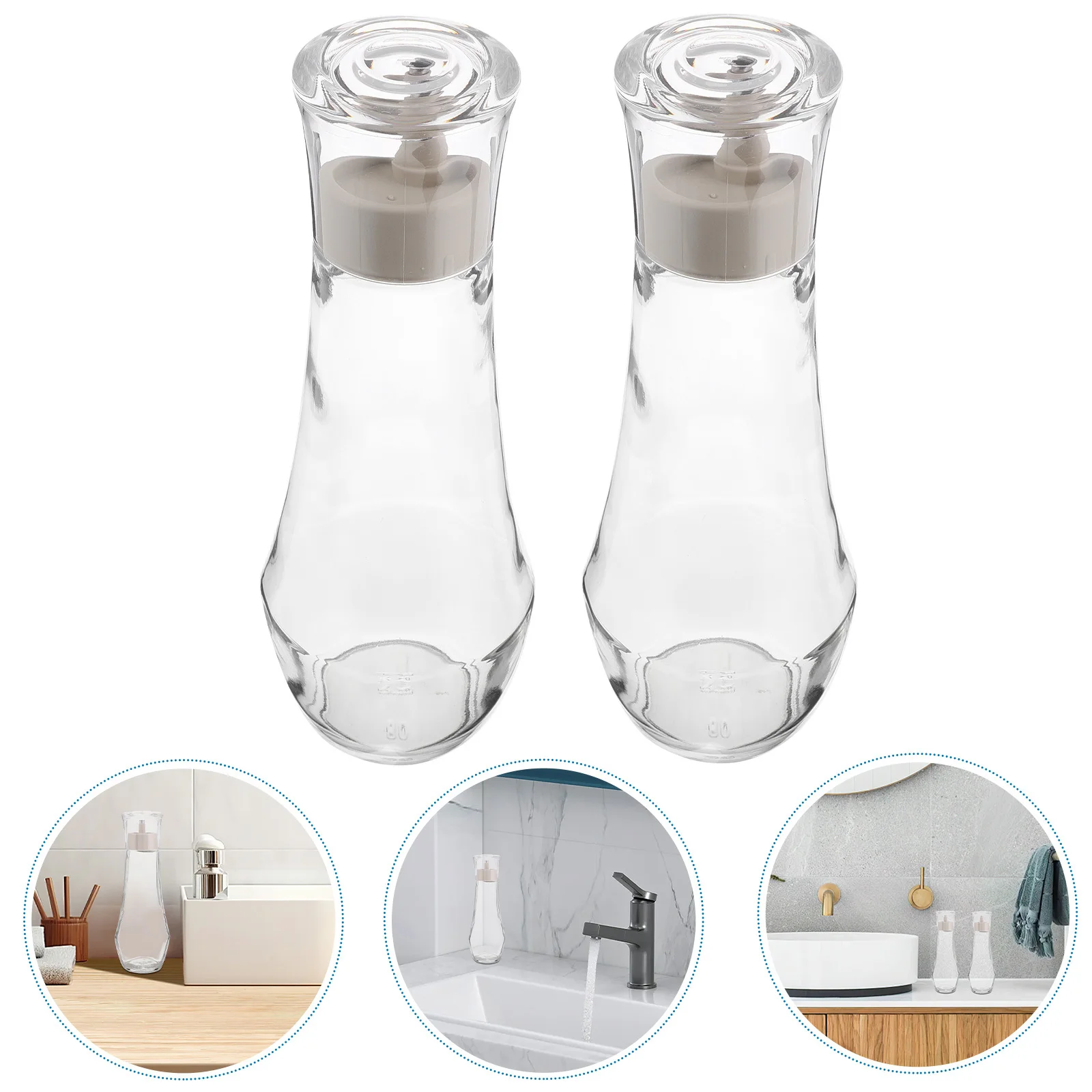 

Handwash Dispenser Bottle Bathroom Soap Dispenser Shampoo and Conditioner Bottles Travel Mouthwash Container Bathroom Jars