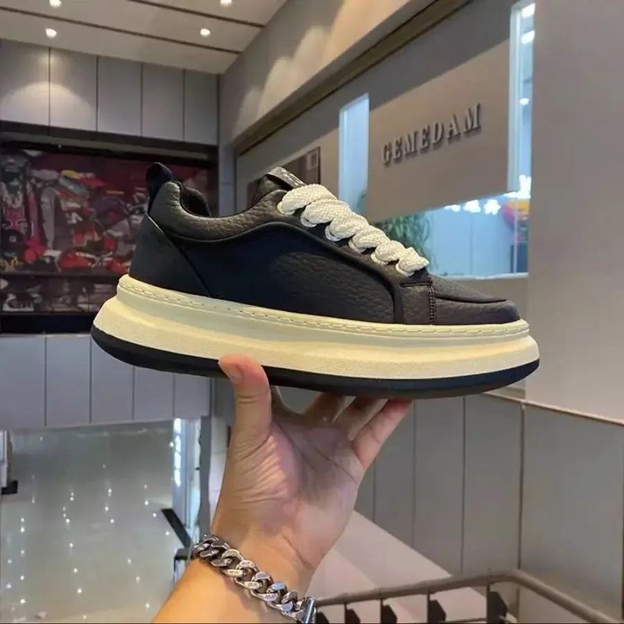 

Мужские повседневные кеды на платформе, винтажные кроссовки, универсальные для различных случаев, стильные