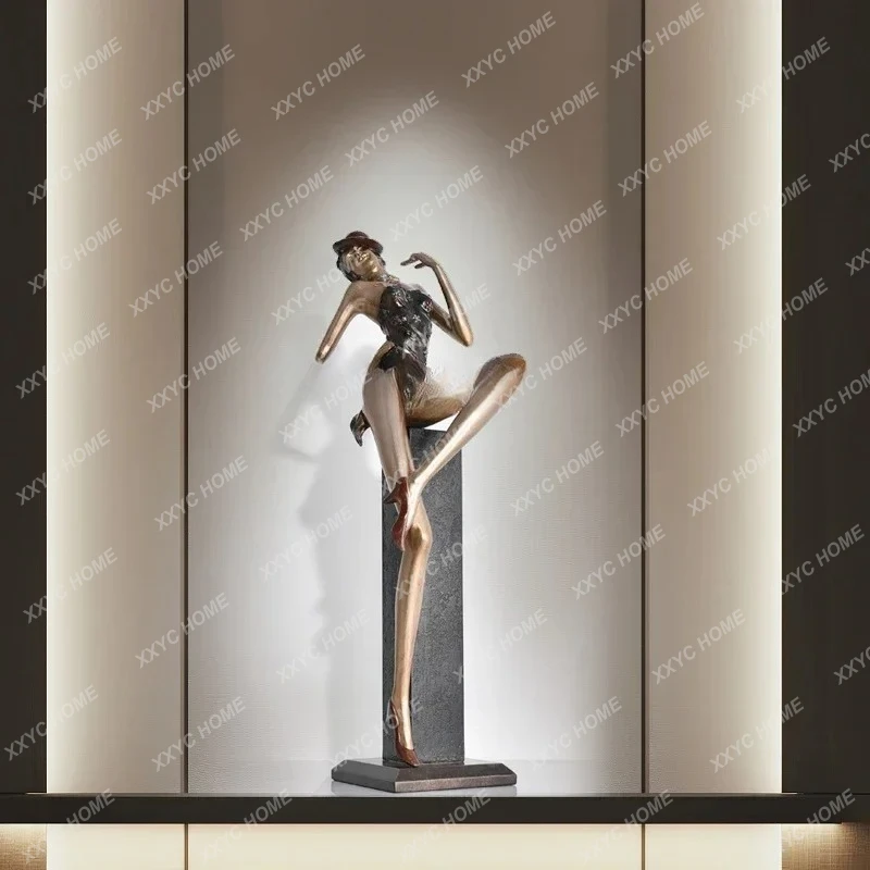 TTLight Luxury Vertical Figure Sculpture Ornament, Abstract Art Ornament Next To The Entrance Of The Living Room53