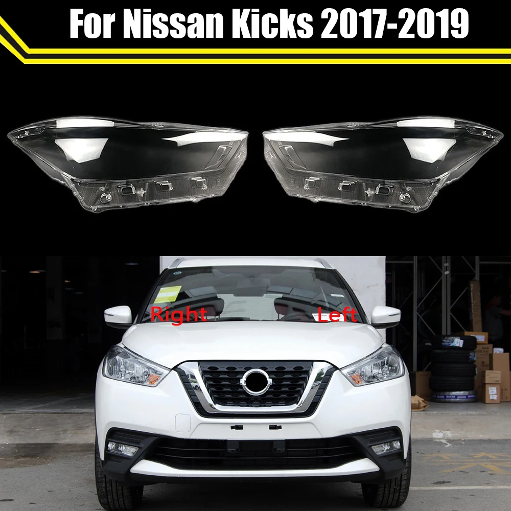 

Car Headlamp Lamp Cover Clear Lamp Shell Headlight Cover Transparent Lampshade Head Light Caps For Nissan Kicks 2017 2018 2019