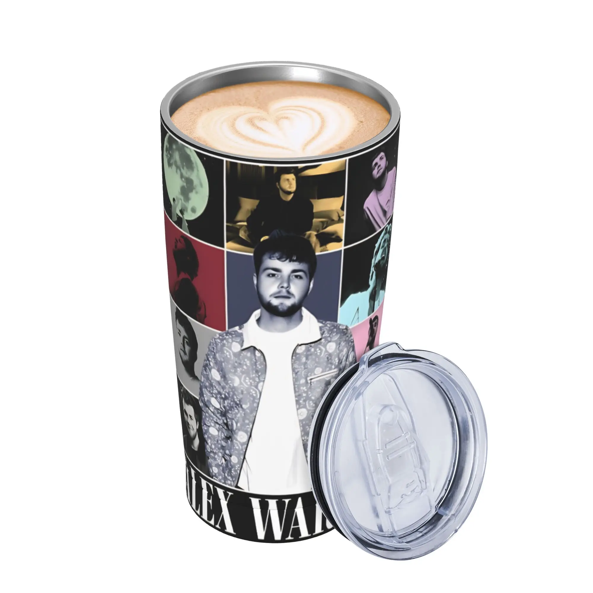 Alex Warren Multi Portrait Tour Collage Insulated Tumbler with Straws  Vacuum Coffee Mugs Double Wall Car Bottle Cup 20oz