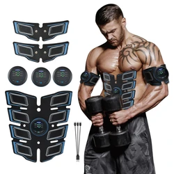 EMS estimulador muscular Abdominal, entrenador eléctrico Tens Puslse, terapia de masaje, alivio del dolor, meridiano Digital, masajeador de cuerpo completo